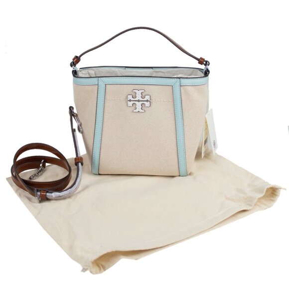 Tory Burch Small McGraw Canvas Bucket Bag - Picture 5 of 13